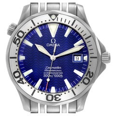 Omega Seamaster Titanium Blue Dial Mens Watch 2232.80.00