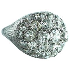 1960s Diamond Gold bombé Ring 12