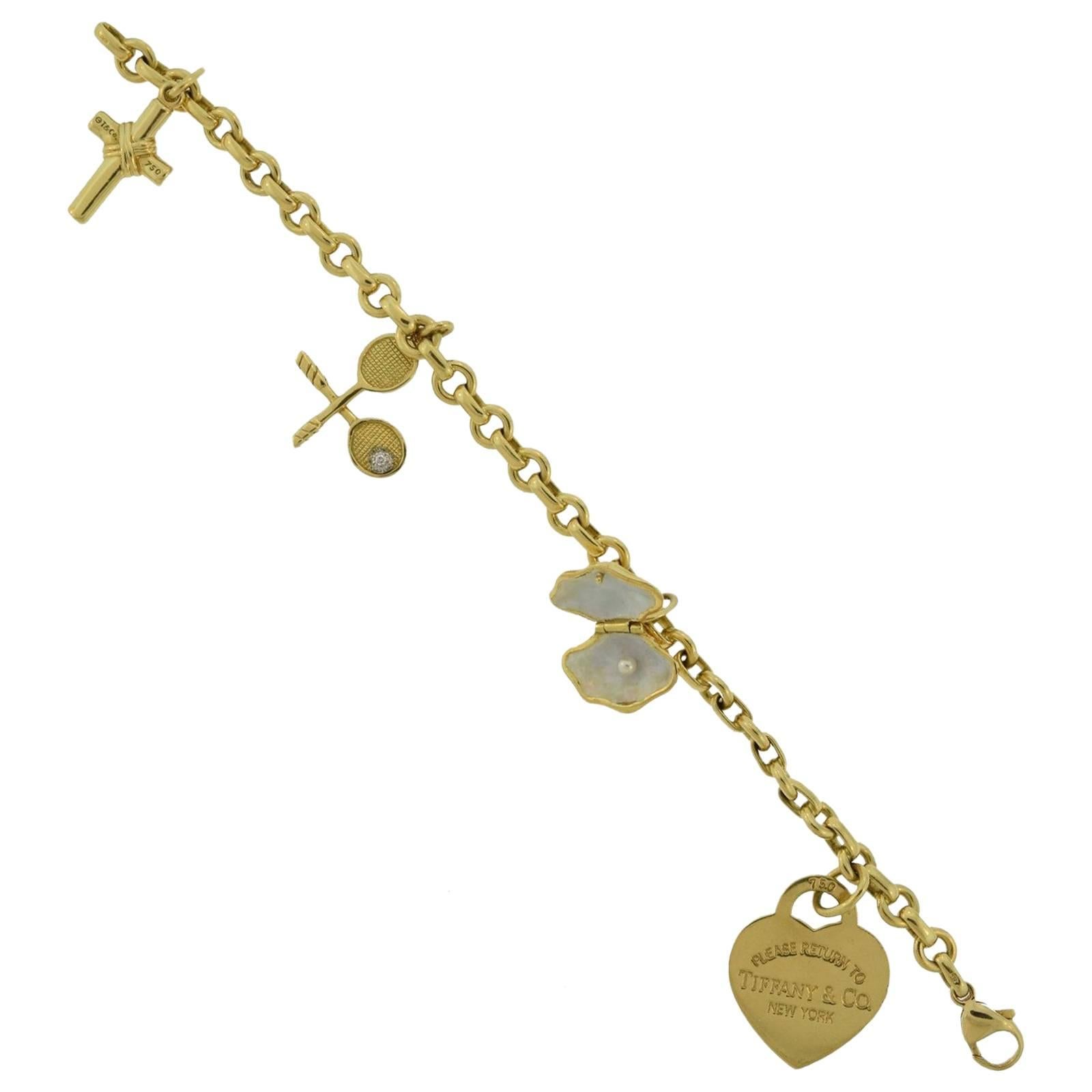 Tiffany & Co. "RETURN TO HEART" One of a Kind Charm Bracelet