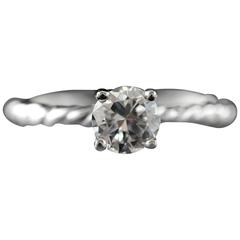 0.73 Carat Diamond Solitaire Engagement Ring