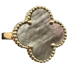 Vintage Magic Alhambra Gray Mother of Pearl Ring