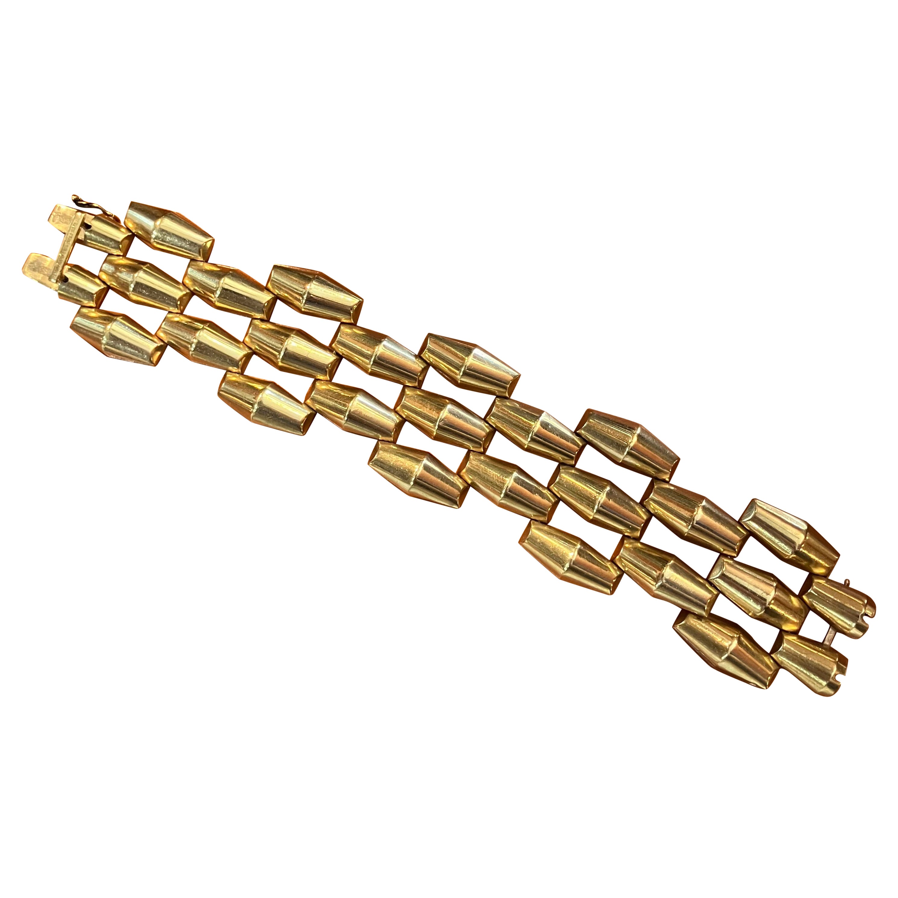 Gold Bracelet  By Mossalone For Sale