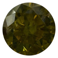 Loose 'Color Treated' 1.63 carat Vivid Yellow Diamond