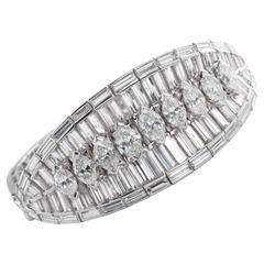 Extraordinary 40 Carat Fancy Cut Diamond Bracelet 6