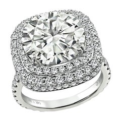 Vintage GIA Certified 4.20ct Diamond Engagement Ring