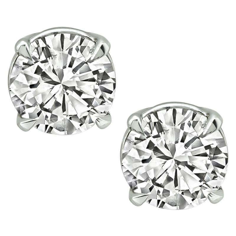 3.03cttw Diamond Stud Earrings For Sale