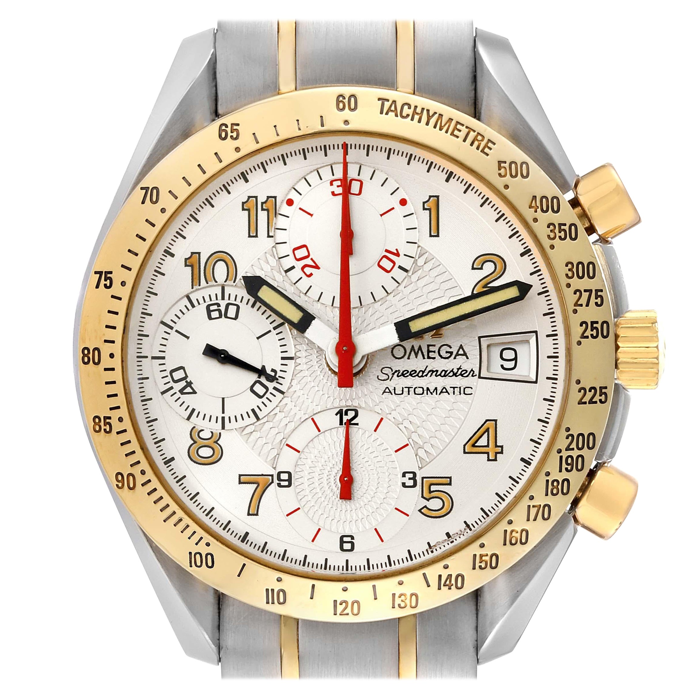 Omega Speedmaster Japanese Market Limited Edition Steel Yellow Gold Mens Watch