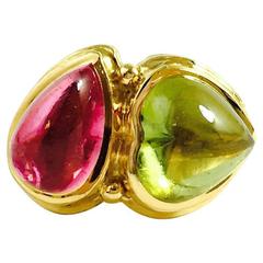 Denise Roberge High Karat Gold Tourmaline Ring
