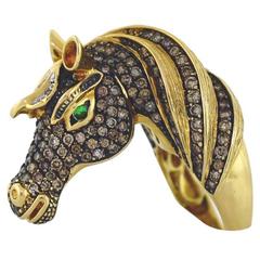 5.75 Carats Diamonds Gold Horse Lover
s Dream Ring