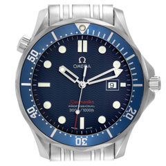 Omega Seamaster Bond 300M Blue Dial Steel Mens Watch 2221.80.00