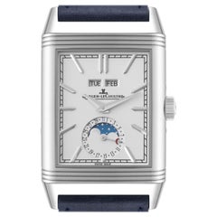 Jaeger LeCoultre Reverso Tribute Duoface Calendar Steel Mens