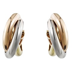 Vintage Cartier Earrings Trinity Gold 18 Karats