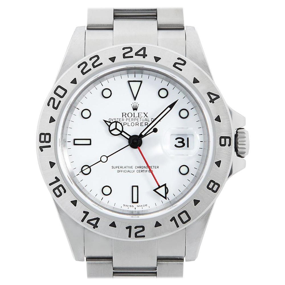 Rolex Explorer II 16570 White Dial, D Series, Pre-Owned Men's Luxury Watch