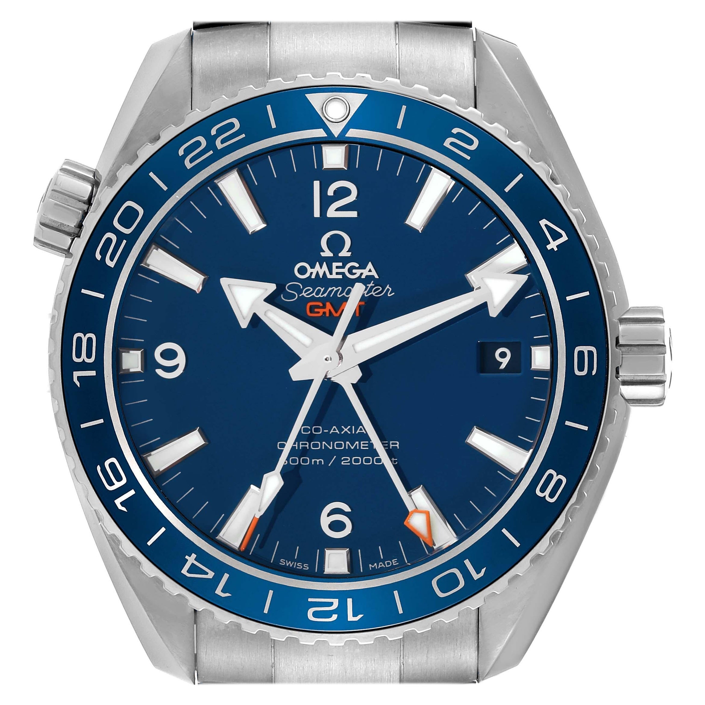 Omega Seamaster Planet Ocean GMT Titanium Watch 232.90.44.22.03.001 Box Card
