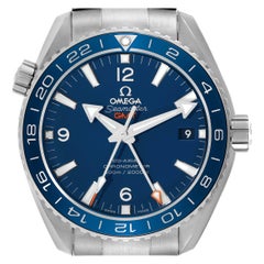 Used Omega Seamaster Planet Ocean GMT Titanium Watch 232.90.44.22.03.001 Box Card