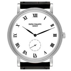 Patek Philippe Calatrava White Gold Mens Watch 3919 Box Papers