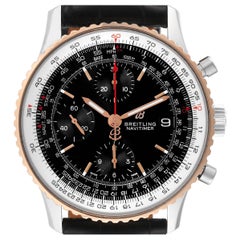 Montre homme Breitling Navitimer 1 cadran noir acier or rose U13324