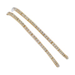 Bracelet moderne en or jaune 18 carats et diamants