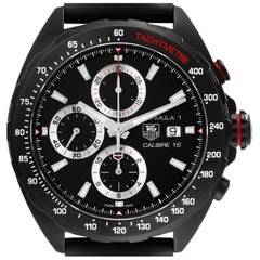 Used Tag Heuer Formula One Chronograph Titanium Mens Watch CAZ2011 Box Card