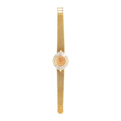 Vintage Chopard Diamond Yellow Gold 18k Wristwatch