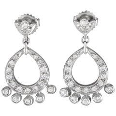 Leslie Greene 18K White Gold 0.65ct Diamond Drop Earrings LG25-020124