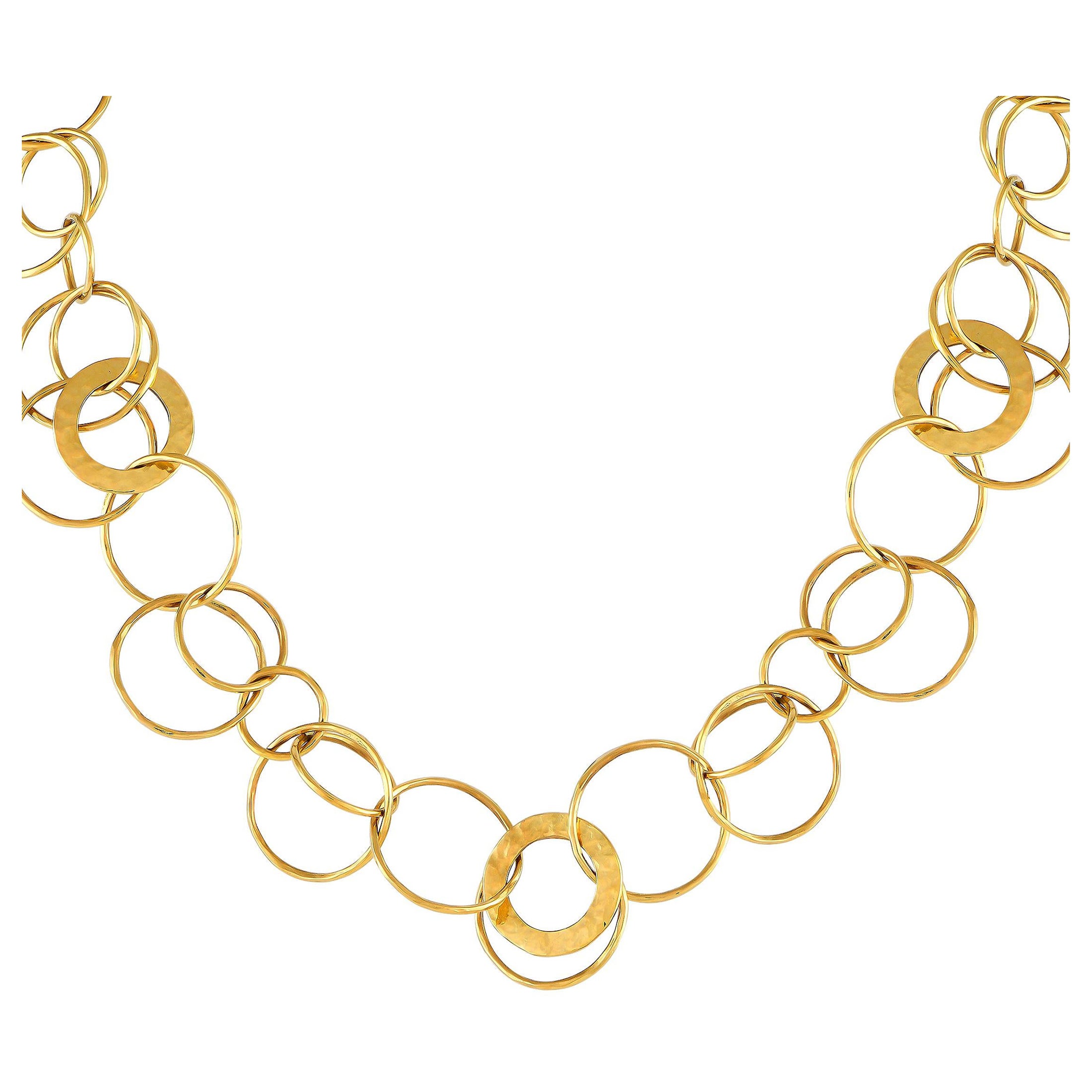 Ippolita 18K Yellow Gold Link Necklace MF25-012324 For Sale
