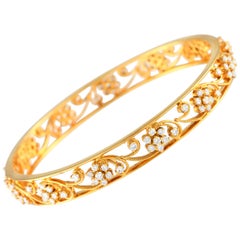 18K Yellow Gold 2.48ct Diamond Bracelet MF11-020124