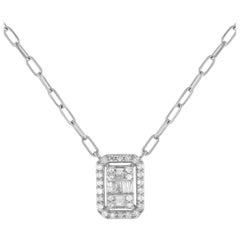14K White Gold 0.40ct Diamond Necklace NK01380