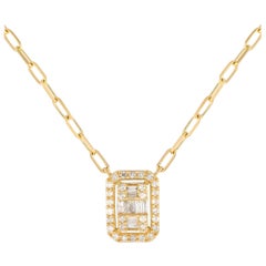 14K Yellow Gold 0.40ct Diamond Necklace NK01469