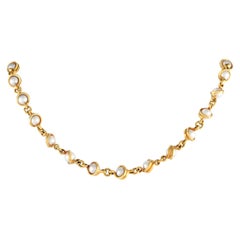Pomellato 18K Yellow Gold Pearl Link Necklace PO09-012224