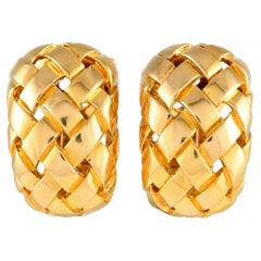 Van Cleef & Arpels Basket Weave Clip-On Earrings VC14-012224