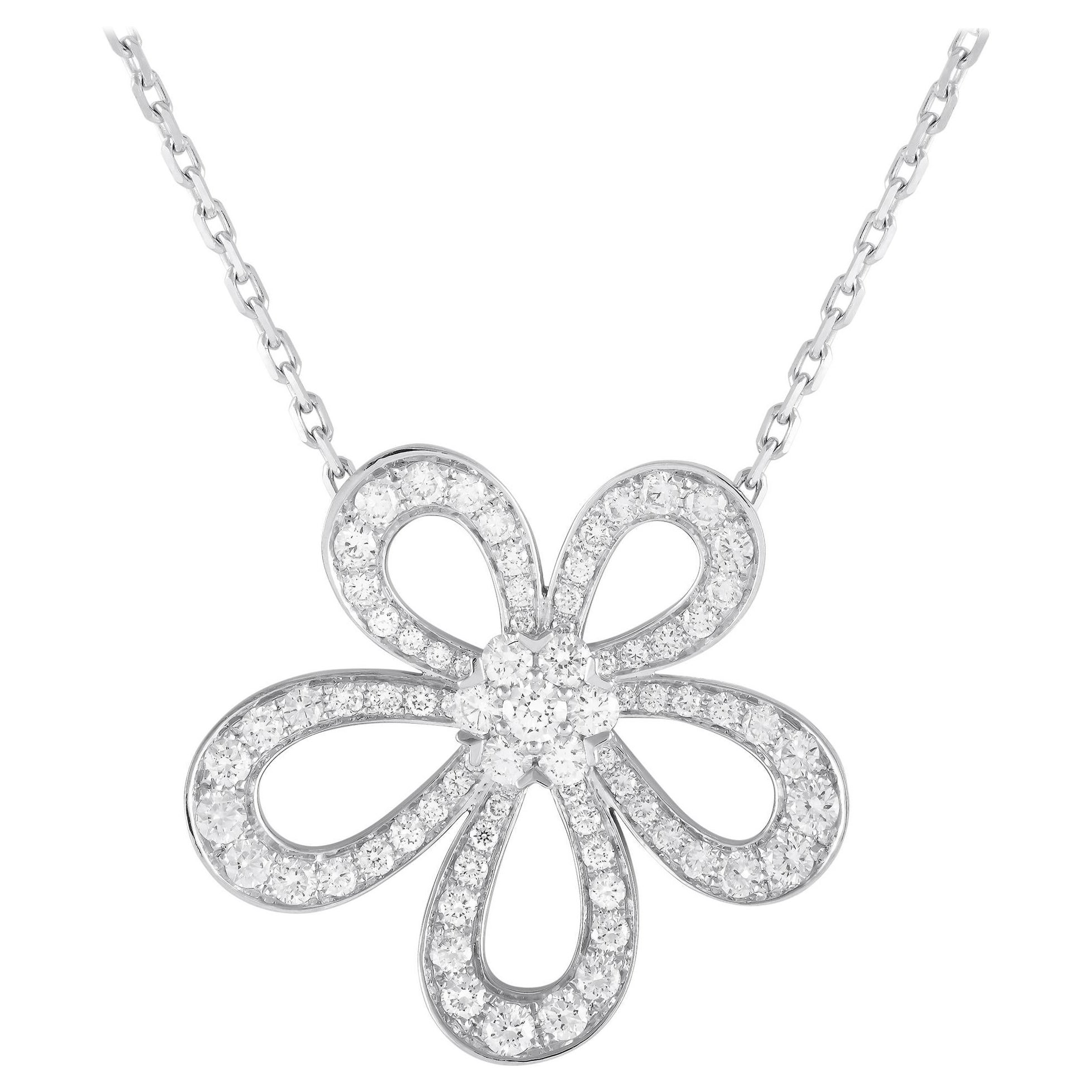 Van Cleef & Arpels Van Cleef & Arpels 18K White Gold 2.37ct Diamond Necklace