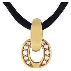 Kieselstein-Cord Collier en or jaune 18 carats avec cordon de diamants 0,24 carat KC21-020124