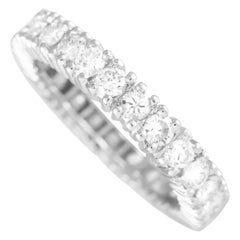 18K White Gold 1.25ct Diamond Eternity Band Ring MF09-012924