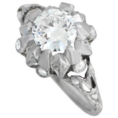 Platinum 1.04ct Diamond Edwardian Ring MF24-012224