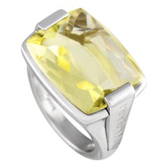 Bvlgari Allegra 18K White Gold Lemon Citrine Ring BV05-012224