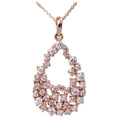 NO RESERVE! 0.50 Ct Fancy Pink Diamond 14 kt. Rose Gold Pendant Necklace