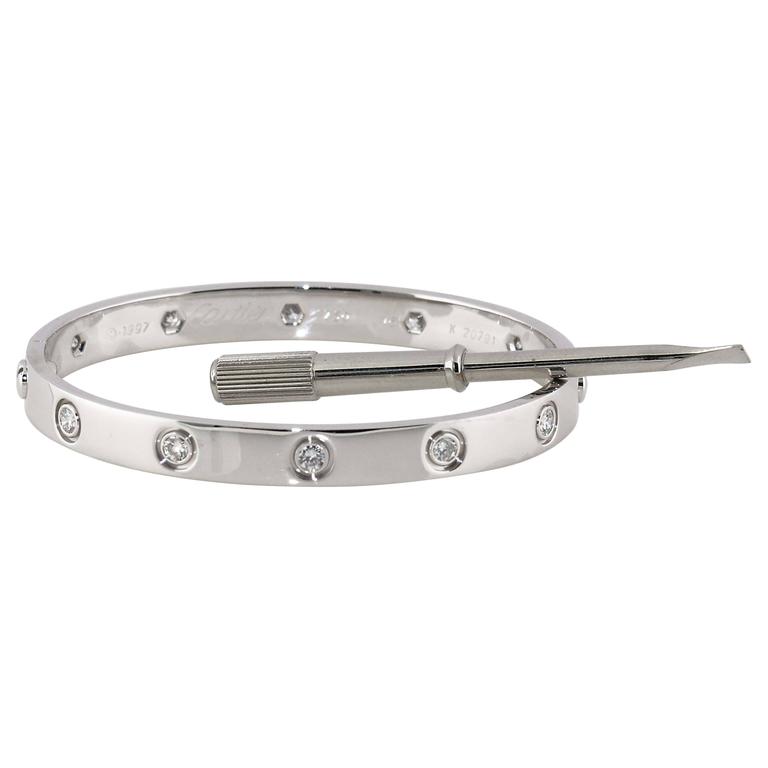cartier 10 diamond bracelet