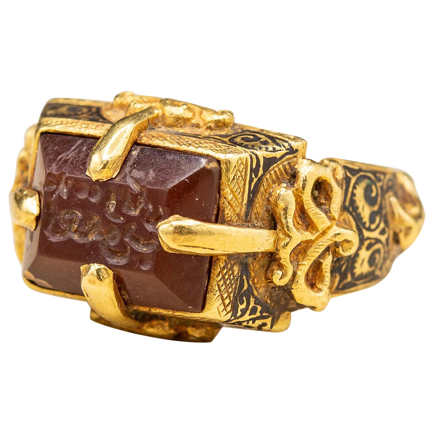 Museum-Grade Antique Early Seljuk ‘Selçuklu’ Period Islamic Intaglio Ring