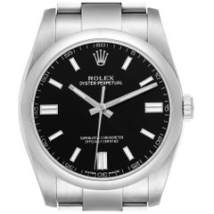 Rolex Oyster Perpetual 36 Black Dial Steel Mens Watch 116000
