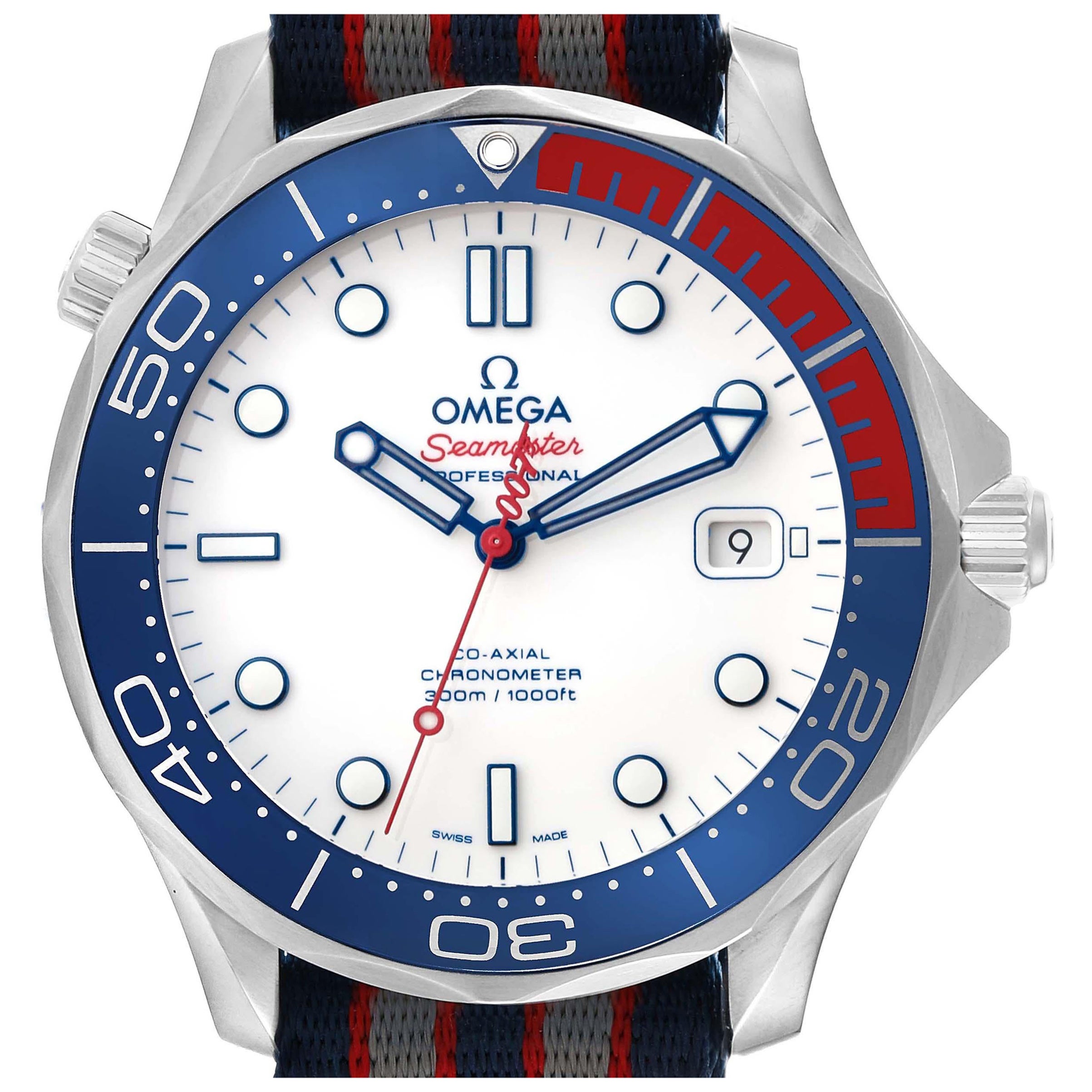 Omega Seamaster James Bond Commander Limited Edition Steel Mens Watch For Sale