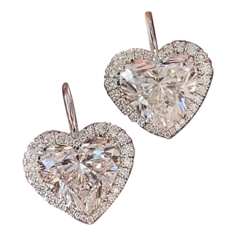 Pendientes de oro de 18 quilates con certificado GIA/IGI de 10,00 quilates de diamantes