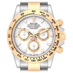 Rolex Cosmograph Daytona Acero Oro Amarillo Esfera Blanca Reloj Caballero 116503