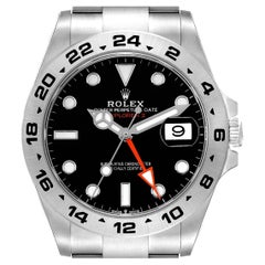 Used Rolex Explorer II 42mm Black Dial Steel Mens Watch 226570 Unworn