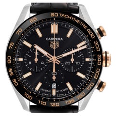 Tag Heuer Carrera Chronograph Steel Rose Gold Mens Watch CBN2A5A