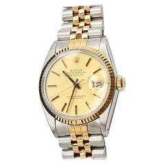 Rolex Datejust 16013 Steel/Gold - Elegant Champagne Dial, Classic Luxury Watch
