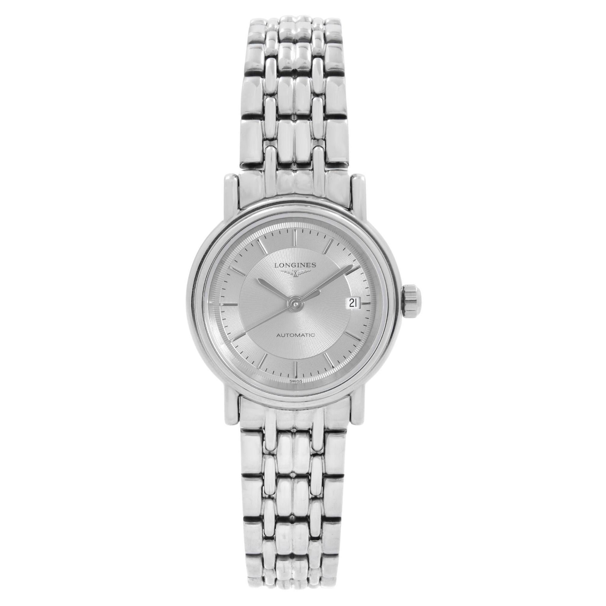 Longines Presence Steel Silver Dial Automatic Ladies Watch L4.321.4.78.6 For Sale