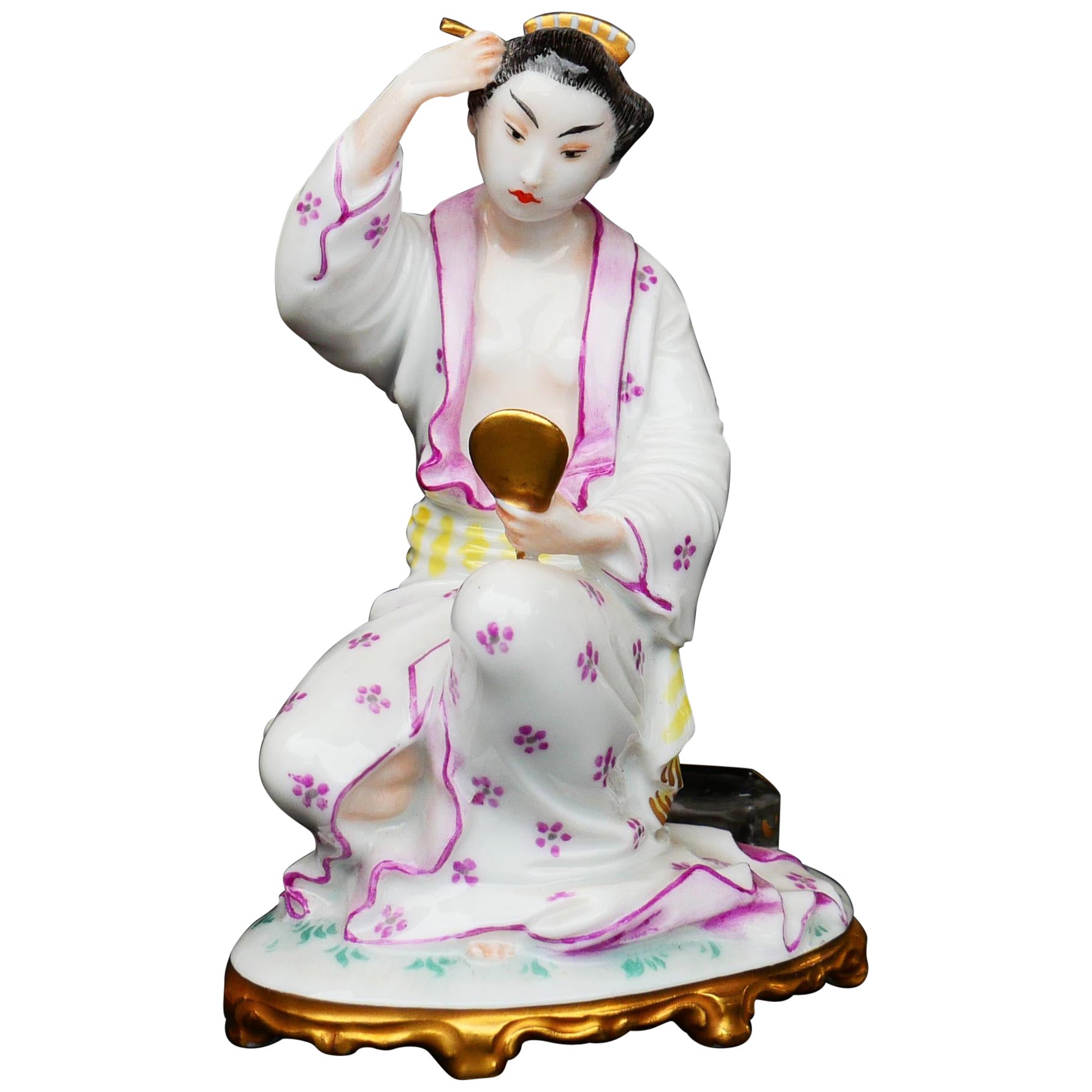 1926 Rosenthal Jugendstil Geisha Porzellan Figur Richard Forster B.160 im Angebot