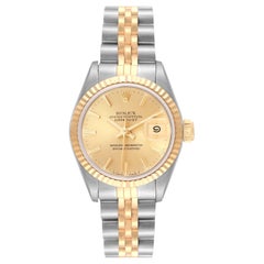 Rolex Datejust Champagne Dial Steel Yellow Gold Ladies Watch 69173