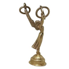 Vintage Rare Emmy Award Pendant Norman Lloyd Estate Hollywood Legend 14 Karat Gold